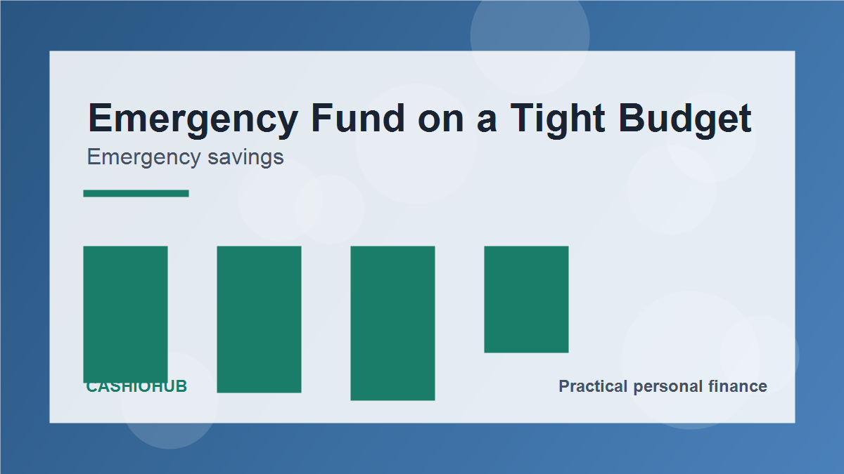 How to Build an Emergency Fund That Actually Works When Your Budget Is Tight